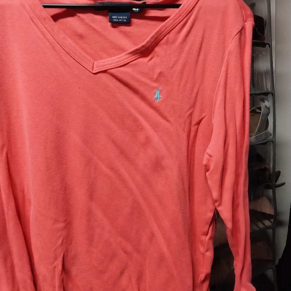 Ralph Lauren sport pink top size xl